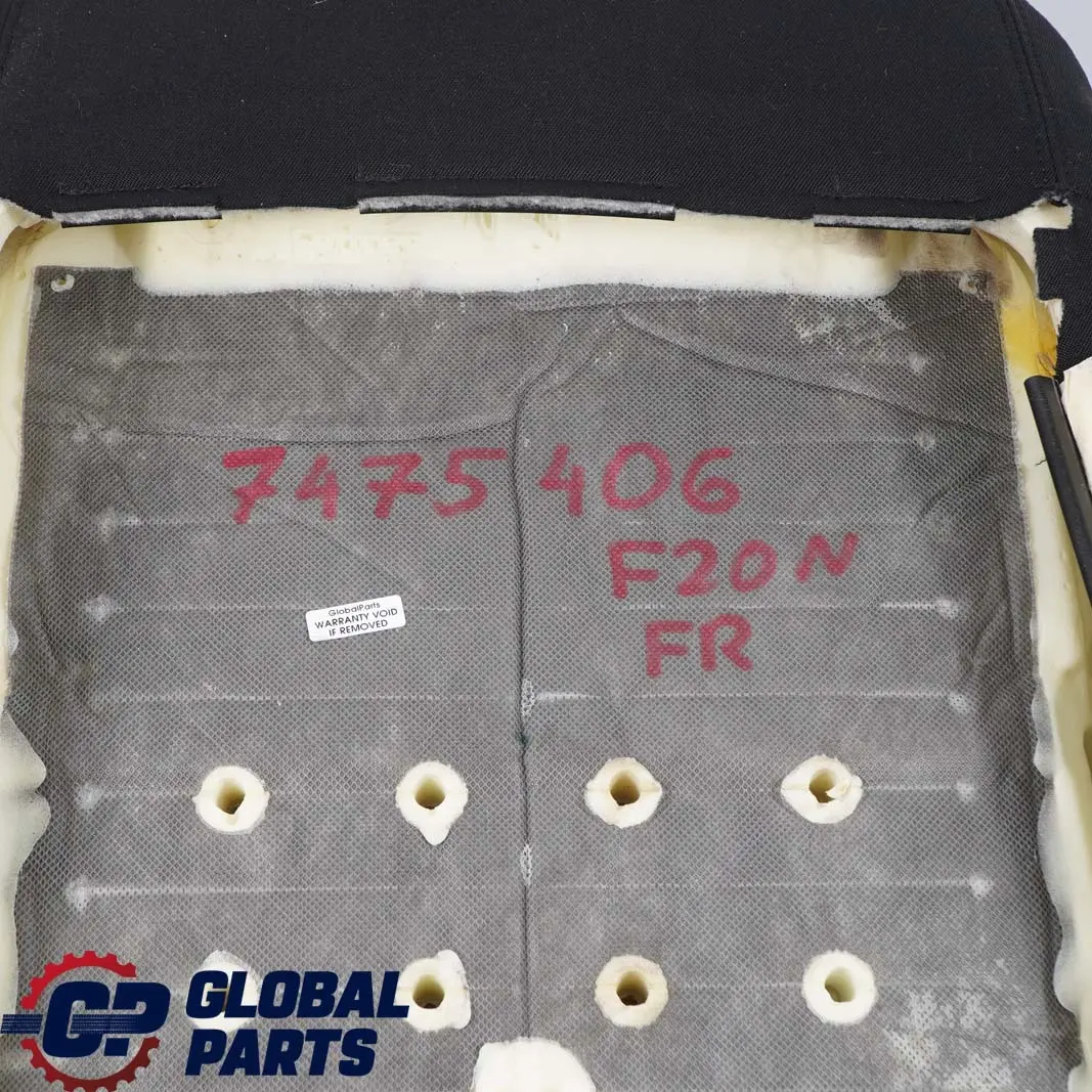 Tapizado Respaldo Deportivo Delantero Derecho Tela Rojo Antracita para BMW F20 LCI con número de pieza 7475406 BMW F20 LCI Tapizado Respaldo Deportivo Delantero Derecho Tela Rojo Antracita - SKU 7475406 - Número de pieza 7475406