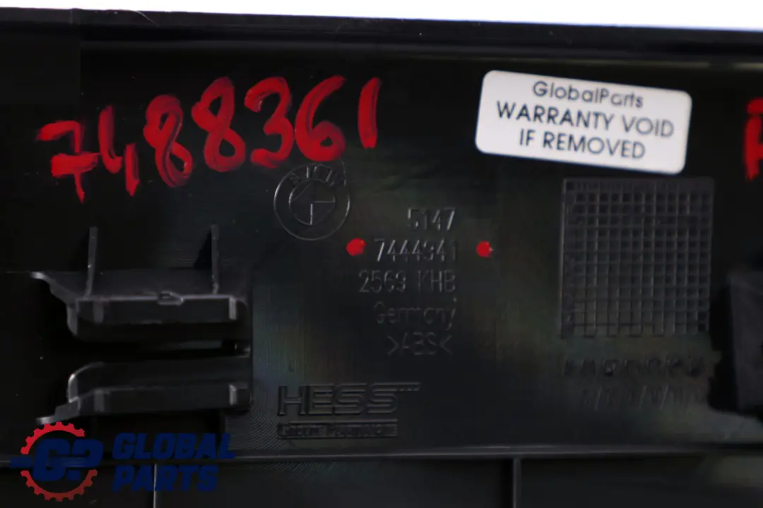BMW F40 Osłona Listwa Wejścia Wewnętrzna Tylna Lewa Czarna 7444941 - SKU 7488361 - Numer Części 7488361