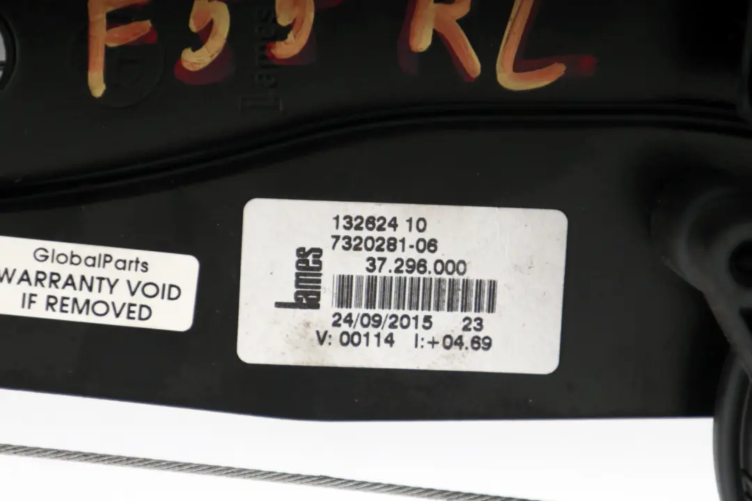 Mini Cooper One F55 Alzacristalli Motore Posteriore Sinistra Porta - SKU 7490207 - Numero di parte 7490207
