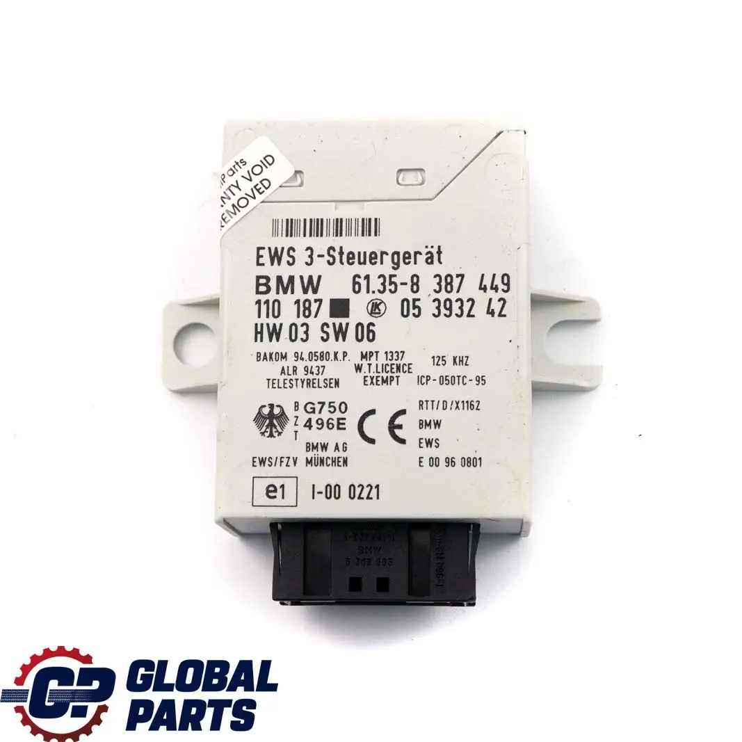 BMW 3 Series E46 323i M52 170HP ECU Kit DME + EWS3 + Keys Automatic - SKU 7500255-1 - Part number 7500255