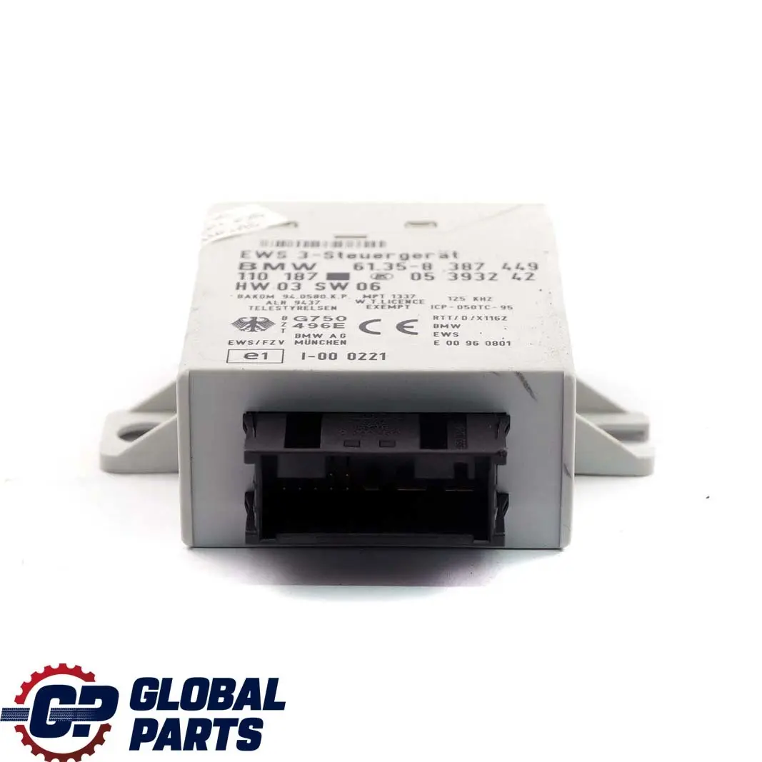 BMW 3 er E46 325i M54 192HP ECU Steuergerät DME 7511570 EWS3 + Schlüssel - SKU 7500255-1 - Teilenummer 7500255