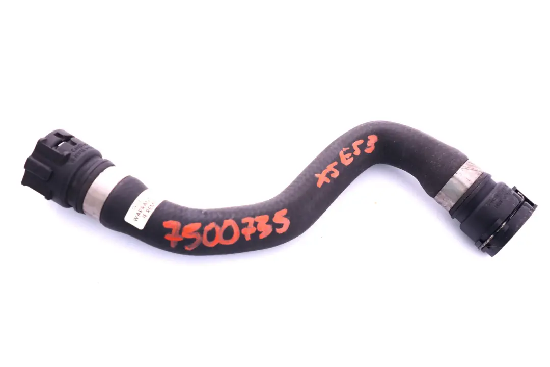 M54 3.0i Suv Water Pipe Cooling Hose to BMW 5 X5 Series E53 X5 with Part number 7500735 BMW 5 X5 Series E53 X5 M54 3.0i Suv Water Pipe Cooling Hose - SKU 7500735 - Part number 7500735