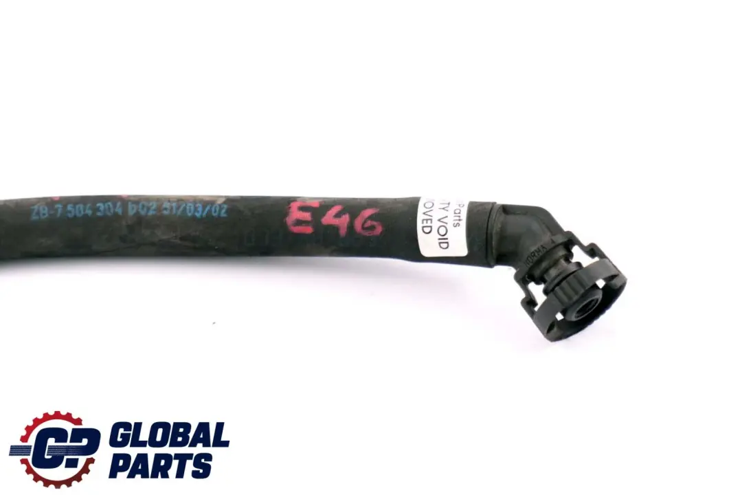 BMW 3 Series E46 Fuel Tank Breather Line Pipe Hose - SKU 7504304 - Part number 7504304
