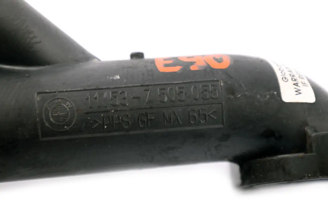 BMW 1 E60 E81 E87 E90 E91 Gasolina Motor Enfriamiento Conector Tubo - SKU 7505055 - Número de pieza 7505055