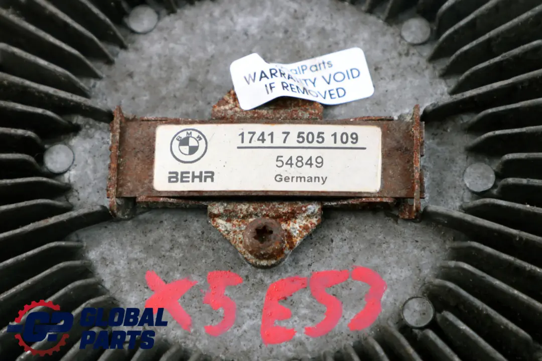 Fan Coupling to BMW 7 X5 Series E53 E65 E66 E67 with Part number 7505109 BMW 7 X5 Series E53 E65 E66 E67 Fan Coupling - SKU 7505109 - Part number 7505109