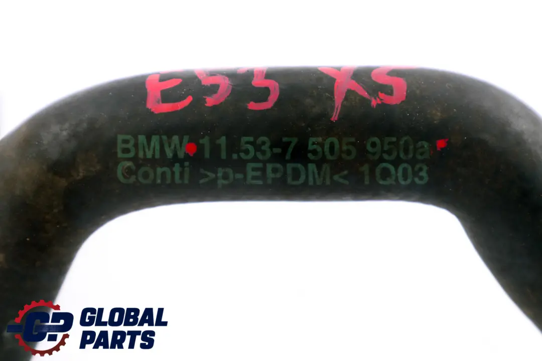 Przewód wąż wody chłodzenia benzyna do BMW X5 E53 o numerze 7505950 BMW X5 E53 Przewód wąż wody chłodzenia benzyna - SKU 7505950 - Numer Części 7505950