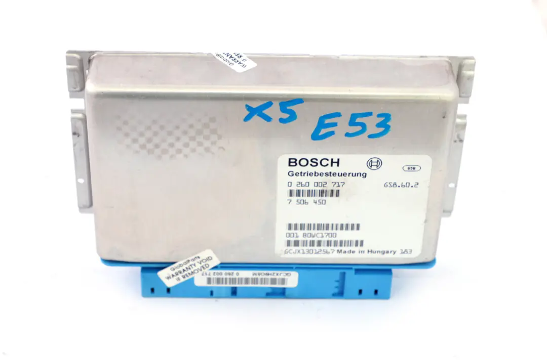 Gearbox Basic Control Unit EGS to BMW 5 7 X5 Series E38 E39 E53 Automatic with Part number 7506450 BMW 5 7 X5 Series E38 E39 E53 Automatic Gearbox Basic Control Unit EGS - SKU 7506450 - Part number 7506450