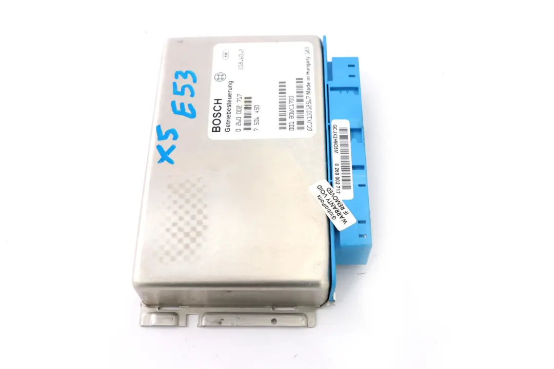 Gearbox Basic Control Unit EGS to BMW 5 7 X5 Series E38 E39 E53 Automatic with Part number 7506450 BMW 5 7 X5 Series E38 E39 E53 Automatic Gearbox Basic Control Unit EGS - SKU 7506450 - Part number 7506450