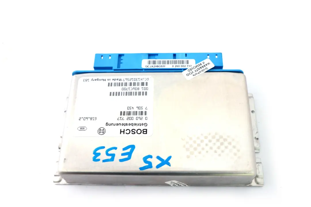 Grundsteuergerät EGS für BMW 5 7 X5 er E38 E39 E53 mit Teilenummer 7506450 BMW 5 7 X5 er E38 E39 E53 Grundsteuergerät EGS - SKU 7506450 - Teilenummer 7506450