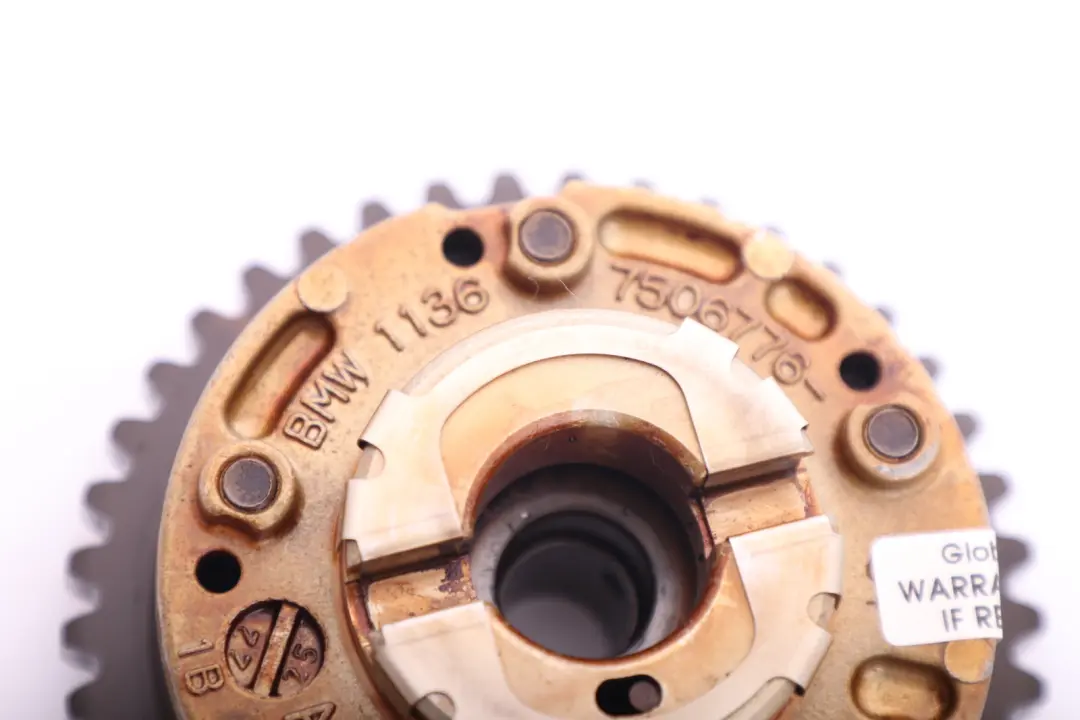 N62 Adjustment Unit Outlet Camshaft to BMW 5 7 X5 Series E53 E60 E65 with Part number 7506776 BMW 5 7 X5 Series E53 E60 E65 N62 Adjustment Unit Outlet Camshaft - SKU 7506776 - Part number 7506776