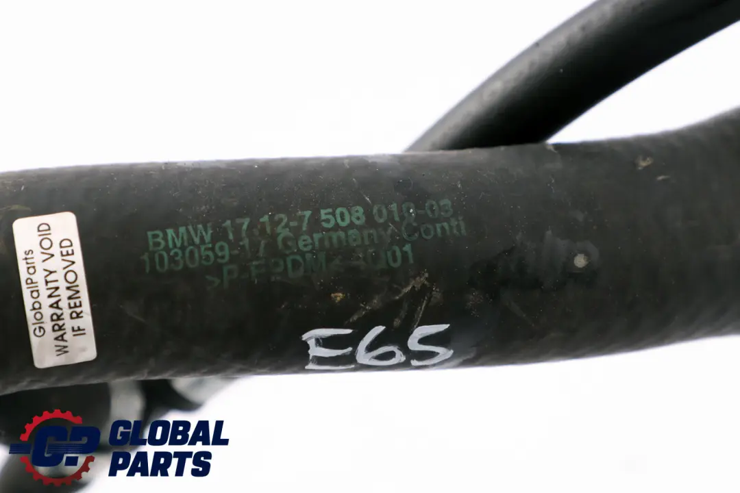 N62 735i 745i Motor Vorlaufschlauch Kühlsystem für BMW 7 er E65 mit Teilenummer 7508010 BMW 7 er E65 N62 735i 745i Motor Vorlaufschlauch Kühlsystem - SKU 7508010 - Teilenummer 7508010
