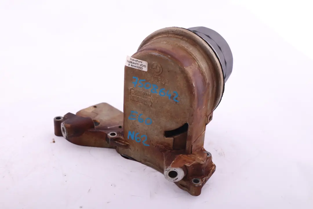 N62 Oil Filter Housing 7508643 to BMW 5 6 7 Series E60 E61 E63 E64 E65 Petrol with Part number 7508642 BMW 5 6 7 Series E60 E61 E63 E64 E65 Petrol N62 Oil Filter Housing 7508643 - SKU 7508642 - Part number 7508642