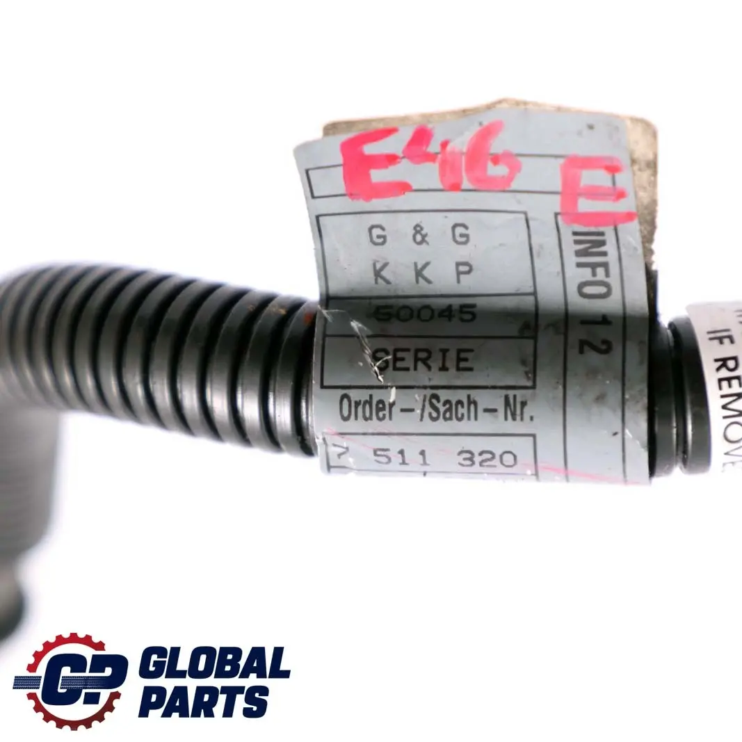 BMW E46 Gasolina Cable Alternador Arranque Base B+ Wire - SKU 7511320 - Número de pieza 7511320