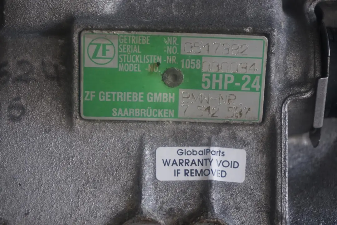 BMW X5 er E53 4.6is M62 Automatikgetriebe A5S 440Z - UK GARANTIE - SKU 7512588 - Teilenummer 7512587