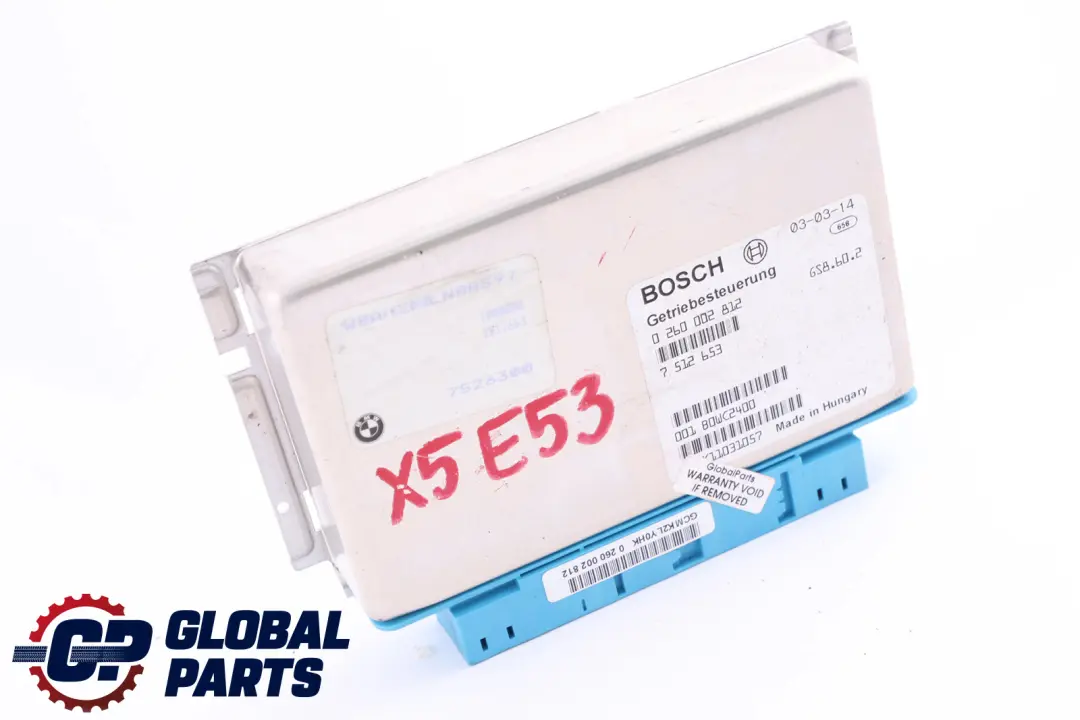 BMW 5 X5 Series E39 E53 Automatic Gearbox Basic Control Unit EGS - SKU 7512653 - Part number 7512653