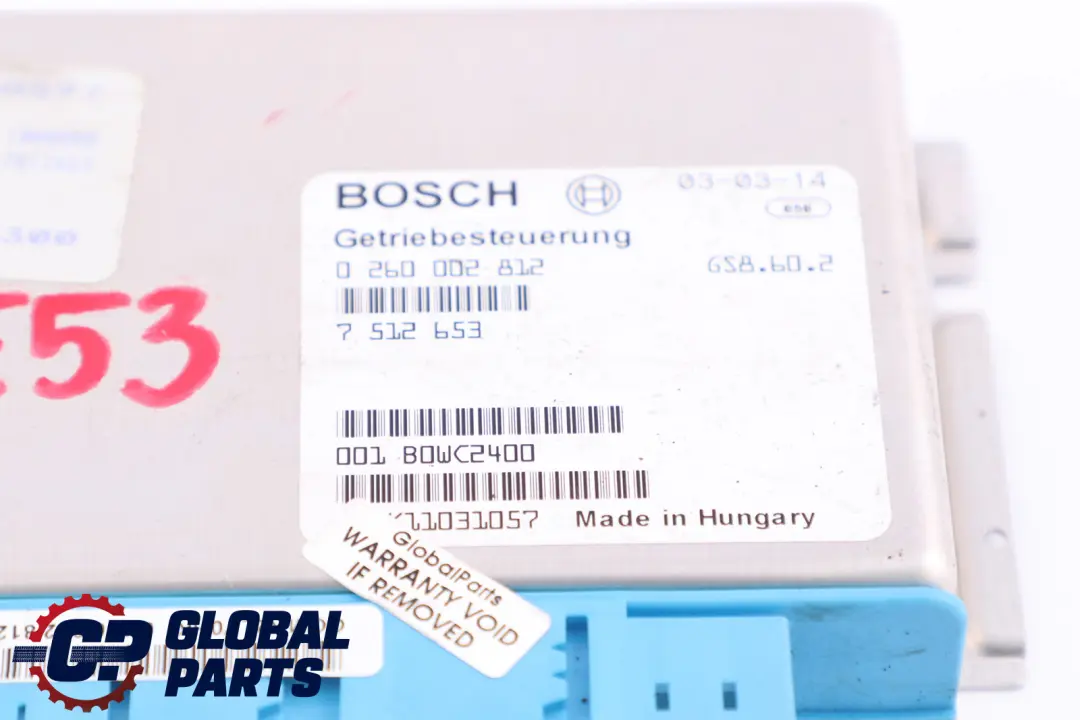 BMW 5 X5 Series E39 E53 Automatic Gearbox Basic Control Unit EGS - SKU 7512653 - Part number 7512653