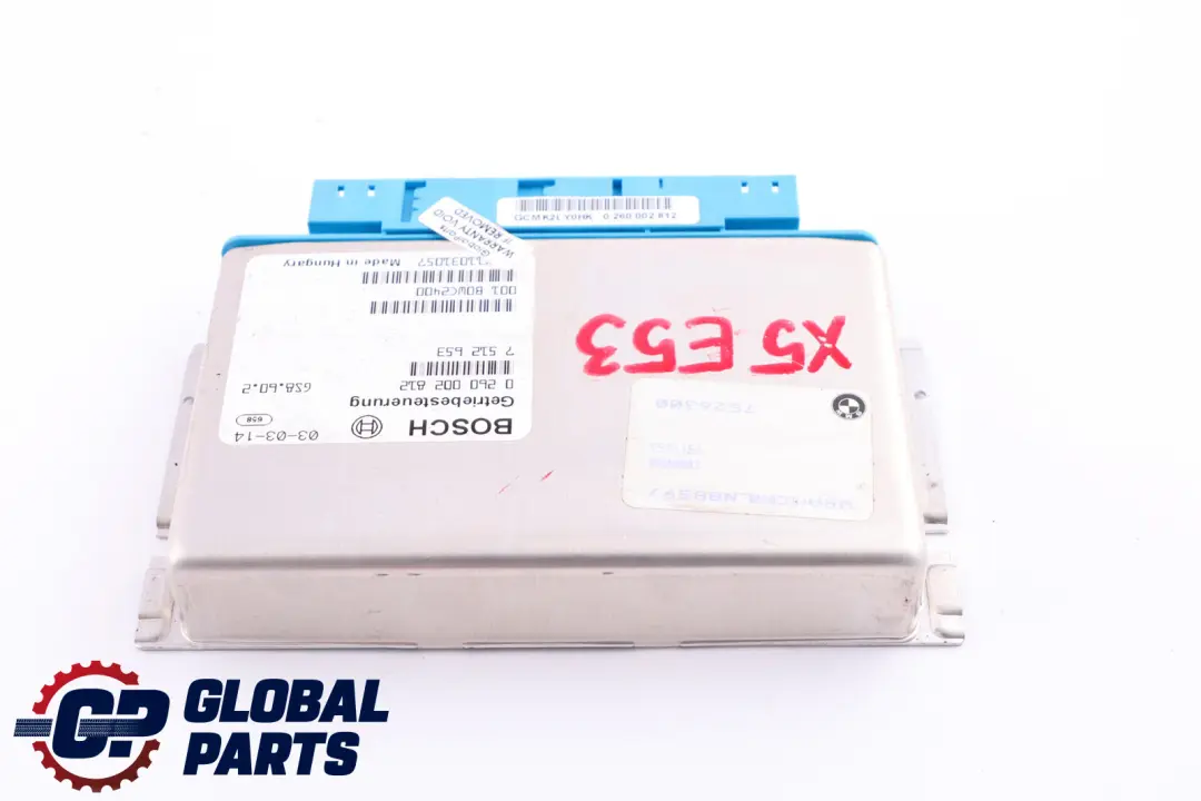 Gearbox Basic Control Unit EGS to BMW 5 X5 Series E39 E53 Automatic with Part number 7512653 BMW 5 X5 Series E39 E53 Automatic Gearbox Basic Control Unit EGS - SKU 7512653 - Part number 7512653