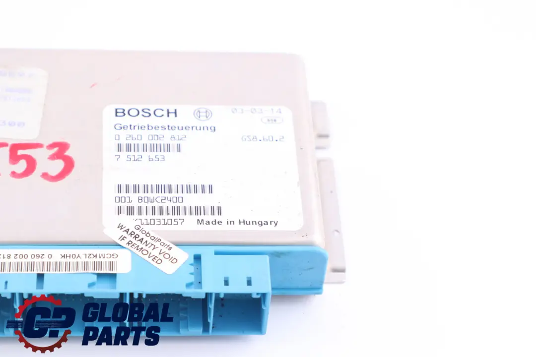 Gearbox Basic Control Unit EGS to BMW 5 X5 Series E39 E53 Automatic with Part number 7512653 BMW 5 X5 Series E39 E53 Automatic Gearbox Basic Control Unit EGS - SKU 7512653 - Part number 7512653