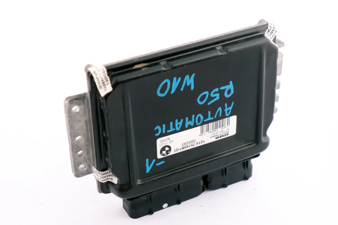 BMW Mini Cooper One R50 DME Petrol Engine Control Unit ECU Automatic - SKU 7514587-1 - Part number 7514587