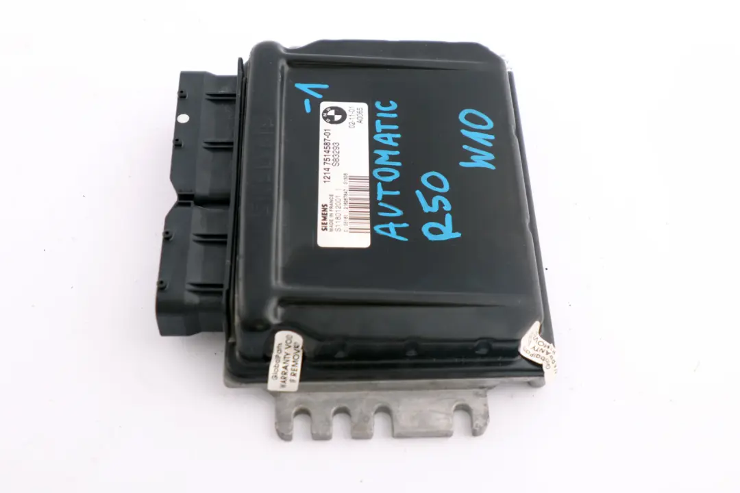 BMW Mini Cooper One R50 DME Petrol Engine Control Unit ECU Automatic - SKU 7514587-1 - Part number 7514587