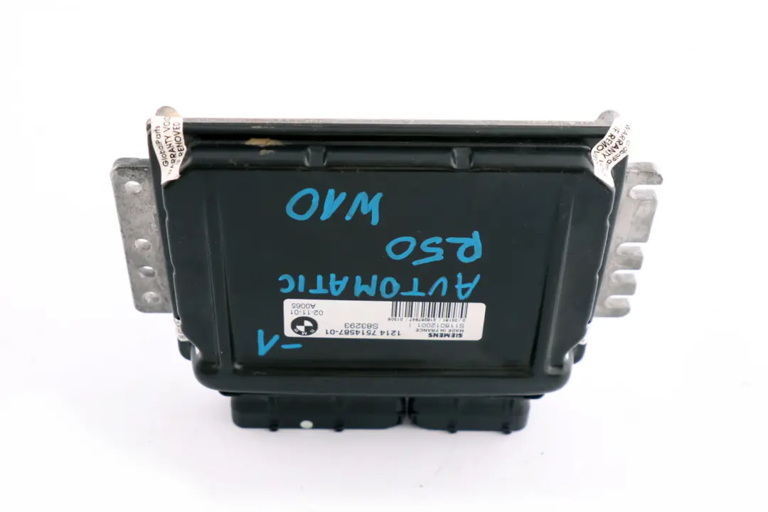 BMW Mini Cooper One R50 DME Petrol Engine Control Unit ECU Automatic - SKU 7514587-1 - Part number 7514587