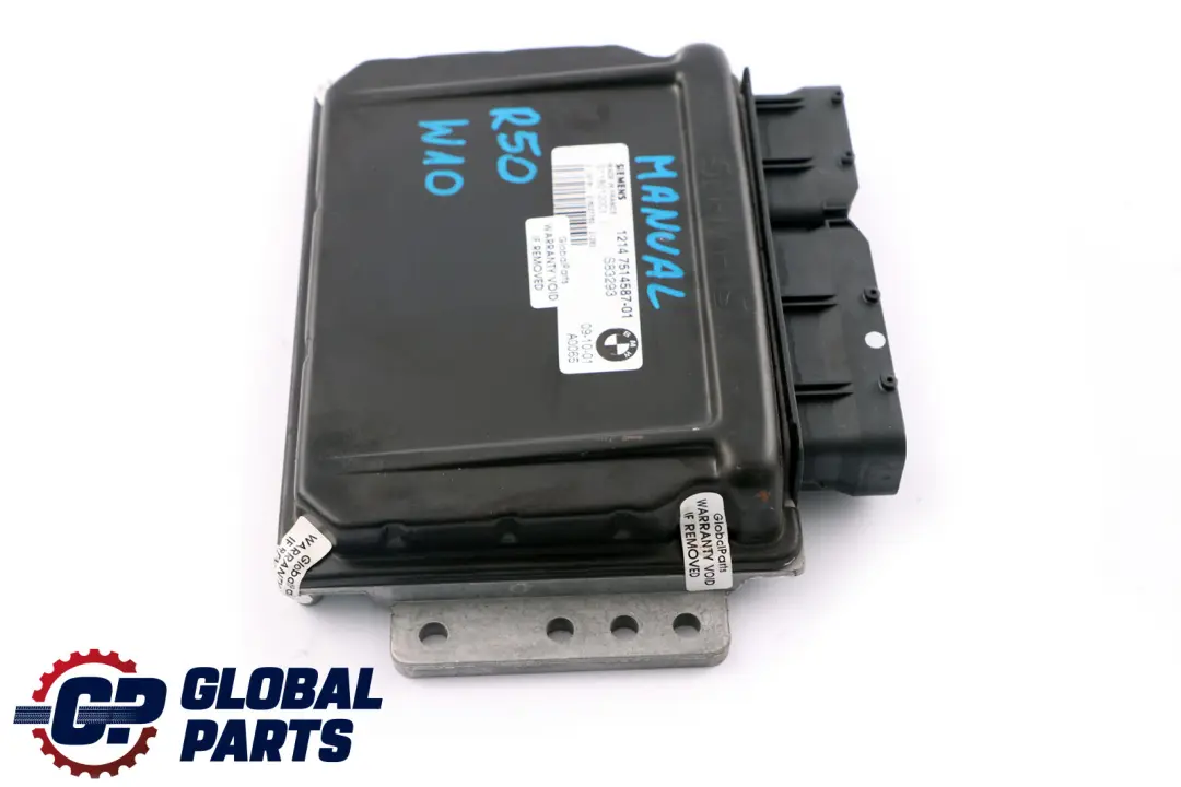 DME Petrol Engine Control Unit ECU Manual pour BMW Mini Cooper One R50 à propos du numéro de pièce 7514587 BMW Mini Cooper One R50 DME Petrol Engine Control Unit ECU Manual - SKU 7514587 - Numéro de pièce 7514587