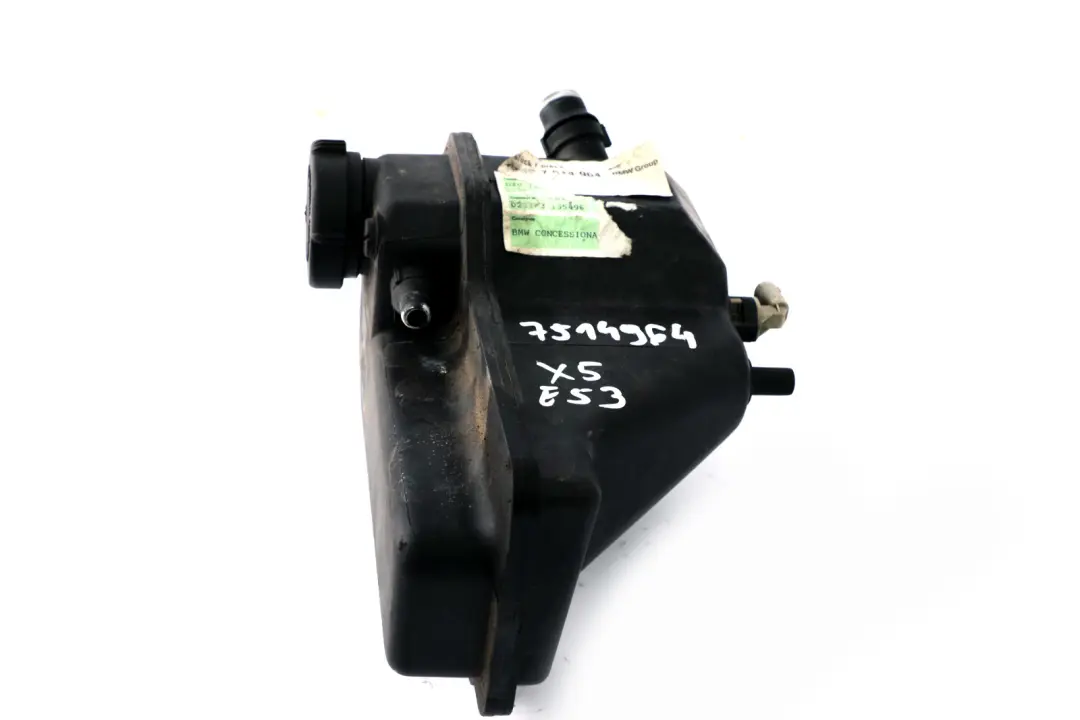 M62 Tanque De Expansion Botella Deposito Refrigerante para BMW E53 con número de pieza 7514964 BMW E53 M62 Tanque De Expansion Botella Deposito Refrigerante - SKU 7514964 - Número de pieza 7514964