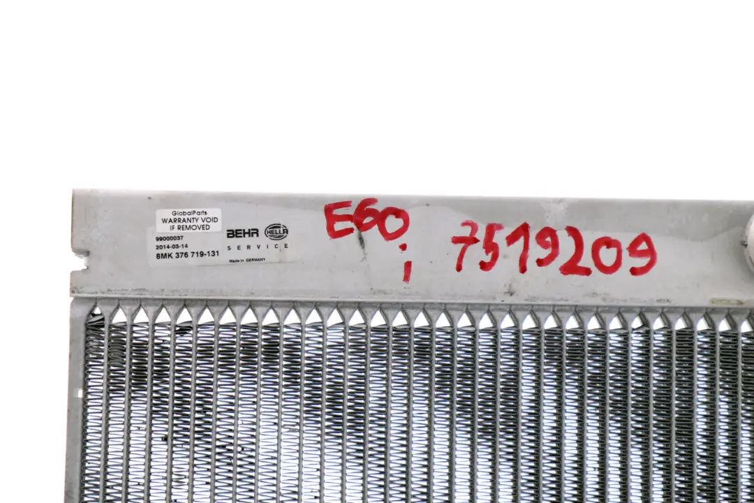 BMW E60 E63 E65 Benzina Acqua Refrigerante Radiatore Raffreddamento - SKU 7519209 - Numero di parte 7519209