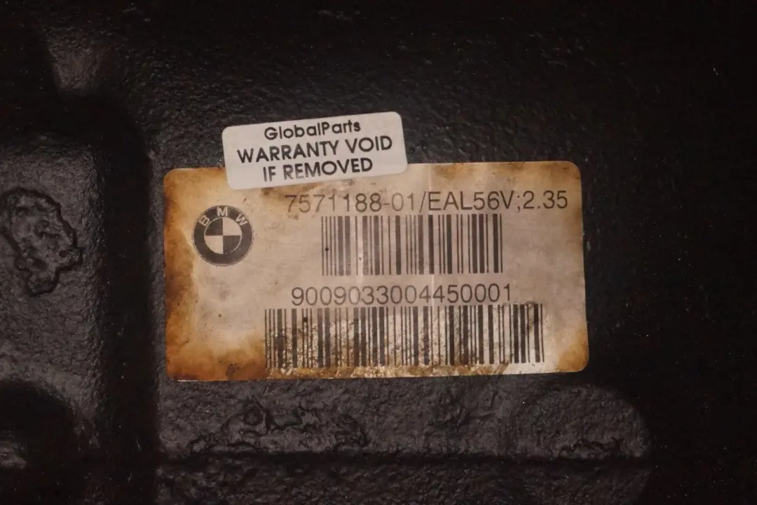 Differential Diff 2.35 Ratio WARRANTY BMW 3 Series E90 E91 E92 325d 330d Rear - SKU 7519451 - Part number 7519451
