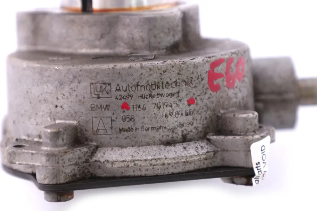 Essence N52 Pompe a Vide pour BMW E87 E60 E61 E65 E90 E91 E92 à propos du numéro de pièce 7519457 BMW E87 E60 E61 E65 E90 E91 E92 Essence N52 Pompe a Vide - SKU 7519457 - Numéro de pièce 7519457