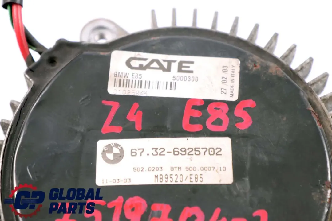 BMW Z4 E85 Struttura Ventola Motore 400W 7519704 - SKU 7519704-2 - Numero di parte 6925702