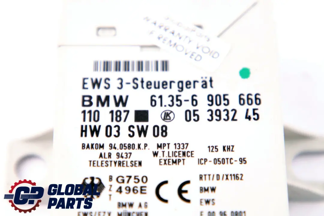 MINI Cooper R50 W10 116HP Engine ECU Kit DME + EWS3 + Key Automatic - SKU 7520019-10 - Part number 7520019