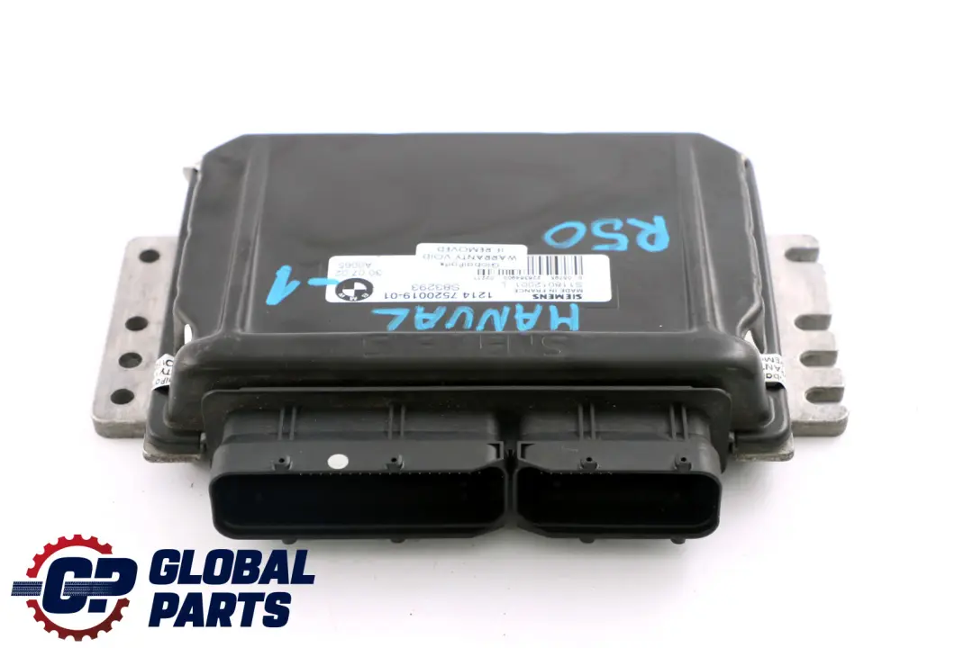 Mini Cooper One R50 Petrol W10 W11 Engine Control Unit DME Manual - SKU 7520019-1 - Part number 7520019