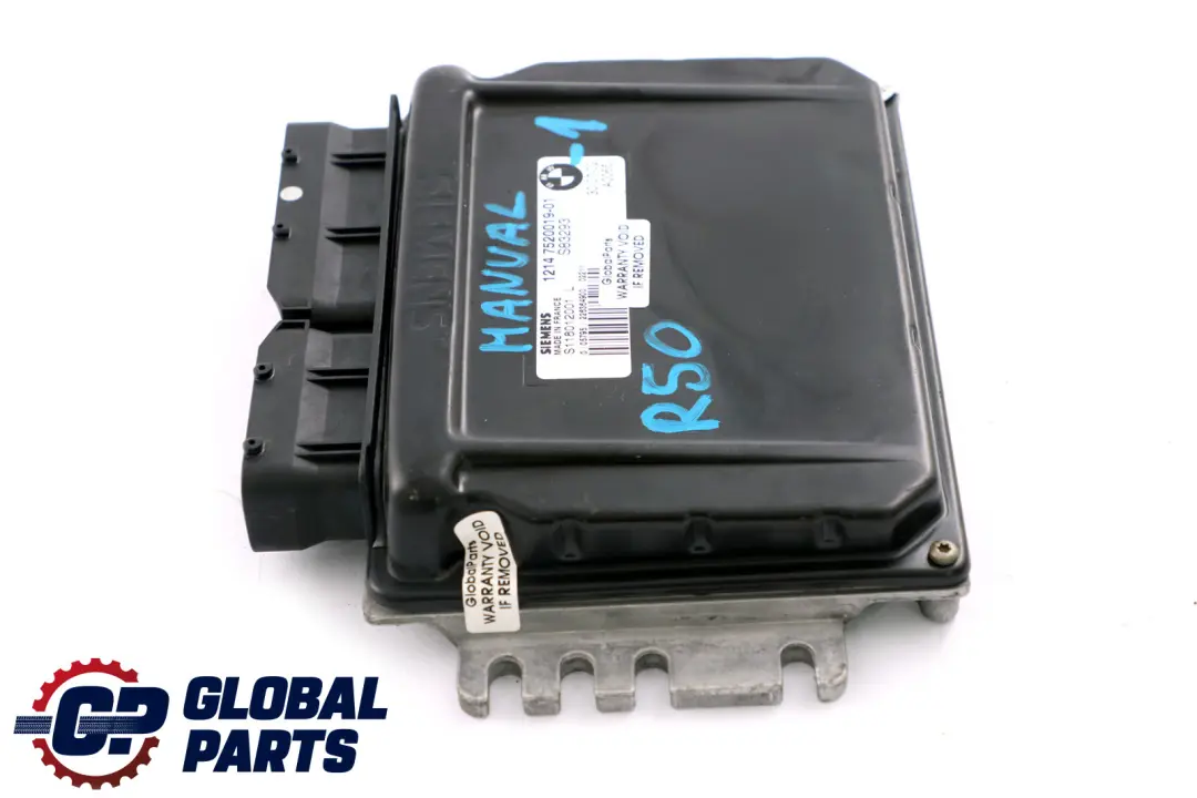 Mini Cooper One R50 Petrol W10 W11 Engine Control Unit DME Manual - SKU 7520019-1 - Part number 7520019