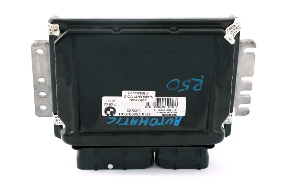 Benzin W10 W11 Grundsteuergerät DME Automatisch für Mini Cooper One R50 mit Teilenummer 7557395 Mini Cooper One R50 Benzin W10 W11 Grundsteuergerät DME Automatisch - SKU 7520019 - Teilenummer 7557395