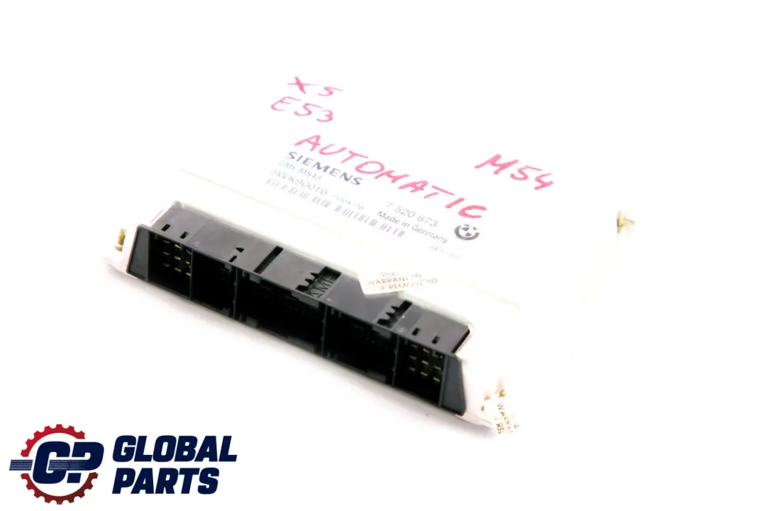 M54 Engine ECU Control Unit DME to BMW 3 5 X5 Series E39 E46 E53 Petrol with Part number 7520873 BMW 3 5 X5 Series E39 E46 E53 Petrol M54 Engine ECU Control Unit DME - SKU 7520873 - Part number 7520873