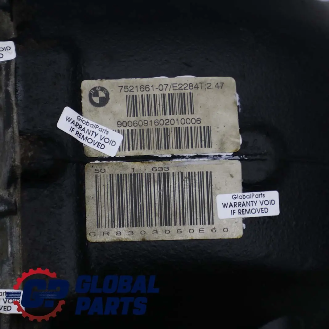 BMW E60 530d M57N M57N2 Rear Differential Diff 2,47 Ratio WARRANTY - SKU 7521661 - Part number 7521661