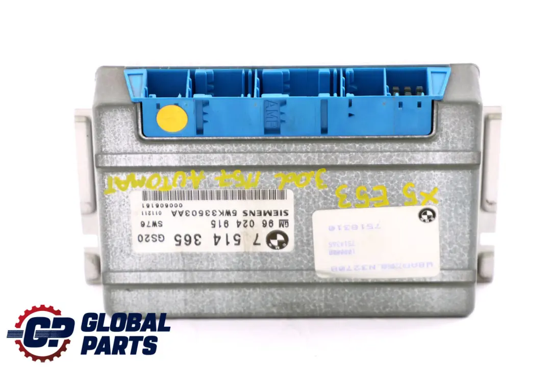 Gearbox Basic Control Unit EGS to BMW 3 5 X5 E39 E46 E53 Automatic with Part number 7521759 BMW 3 5 X5 E39 E46 E53 Automatic Gearbox Basic Control Unit EGS - SKU 7521759 - Part number 7521759