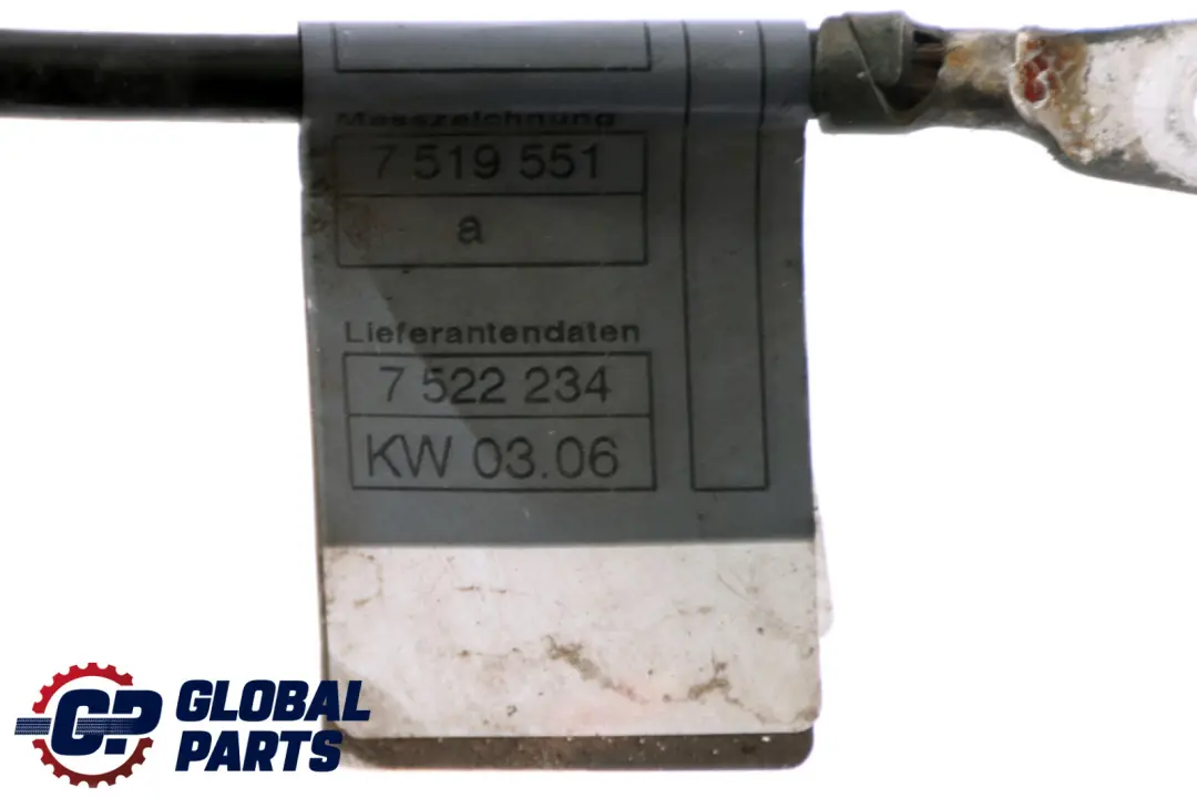 C?ble de la Batterie Minus 7519551 pour Mini R50 R52 à propos du numéro de pièce 7522234 Mini R50 R52 C?ble de la Batterie Minus 7519551 - SKU 7522234 - Numéro de pièce 7522234