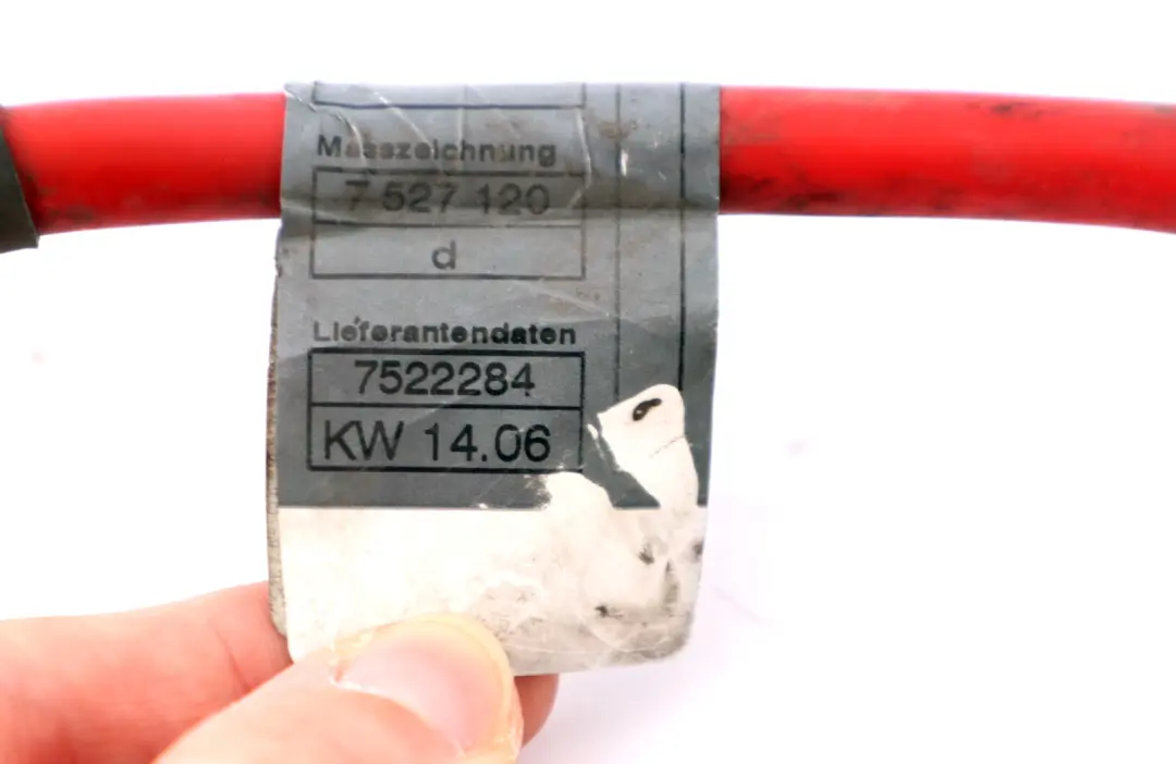 Cable Plus Pole to Mini Cooper One R50 R52 W10 Battery with Part number 7522284 Mini Cooper One R50 R52 W10 Battery Cable Plus Pole - SKU 7522284 - Part number 7522284