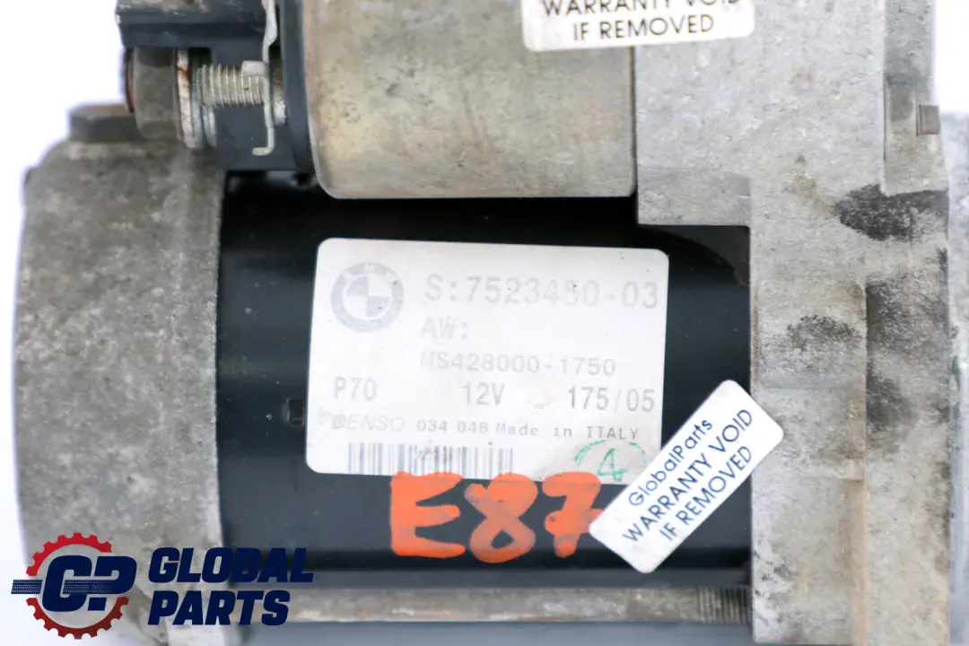 Demarreur pour BMW 1 5 X3 Z4 Serie E81 E87 E88 E90 E91 E60 E83 LCI à propos du numéro de pièce 7610341 BMW 1 5 X3 Z4 Serie E81 E87 E88 E90 E91 E60 E83 LCI Demarreur - SKU 7523450 - Numéro de pièce 7610341