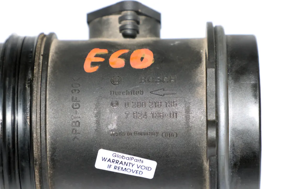 Hot-Film Air Mass Meter to BMW X5 5 7 Series E53 E60 E61 E65 with Part number 7566988 BMW X5 5 7 Series E53 E60 E61 E65 Hot-Film Air Mass Meter - SKU 7524136 - Part number 7566988