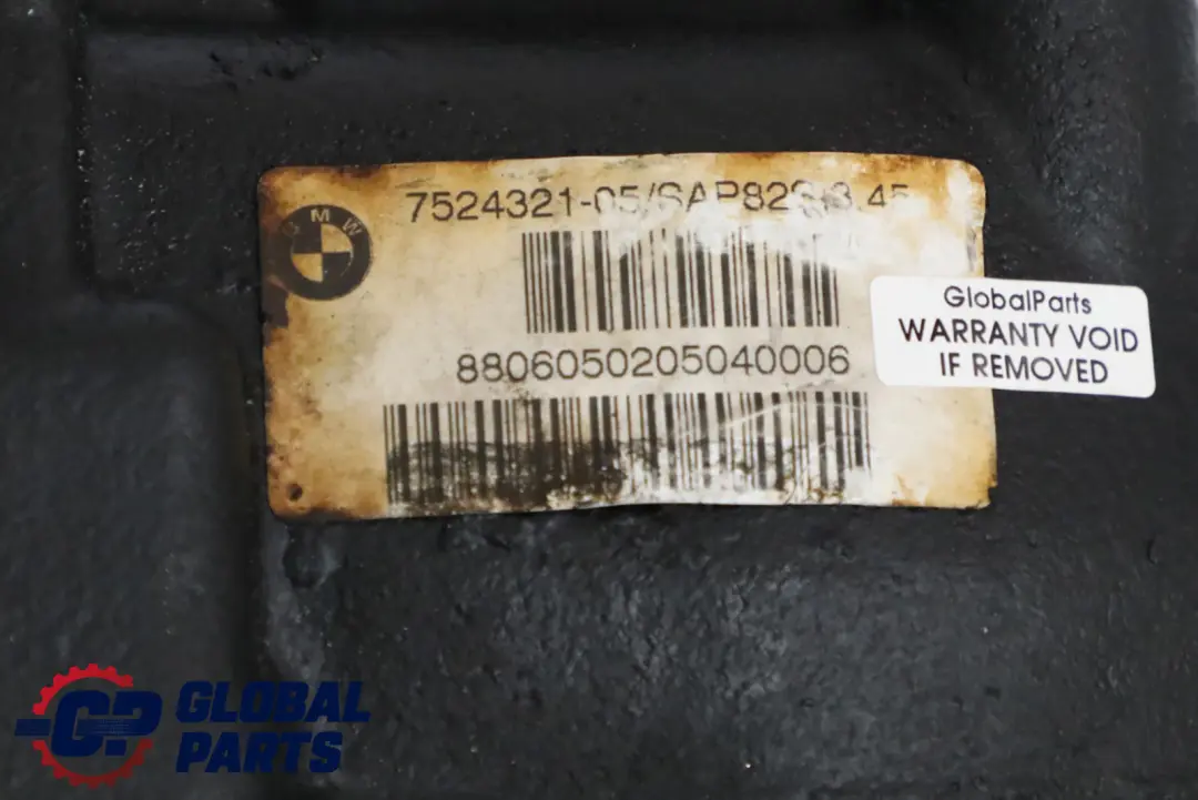 BMW E87 E90 E91 LCI 320i Rear Differential Diff 3,45 Ratio RECONDITIONED - SKU 7524321-1 - Part number 7524321