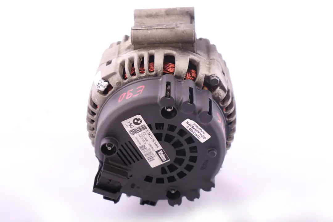 BMW 1 3 5 7 Reihe E60 E61 E65 E87 E90 E91 LCI Alternator Generator VALEO 180A - SKU 7525376 - Teilenummer 7525376