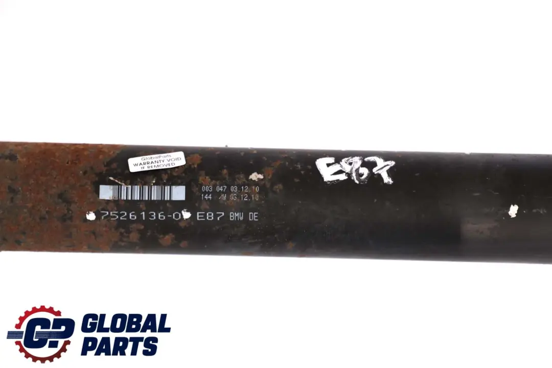 BMW 1 Series e81 e82 e87 e88 Automatic propshaft drive shaft gearbox - SKU 7526136 - Part number 26117526136