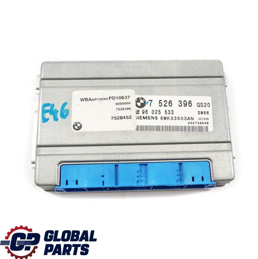Automatik Steuergerät Modul EGS für BMW 3 er E46 mit Teilenummer 7526396 BMW 3 er E46 Automatik Steuergerät Modul EGS - SKU 7526396 - Teilenummer 7526396