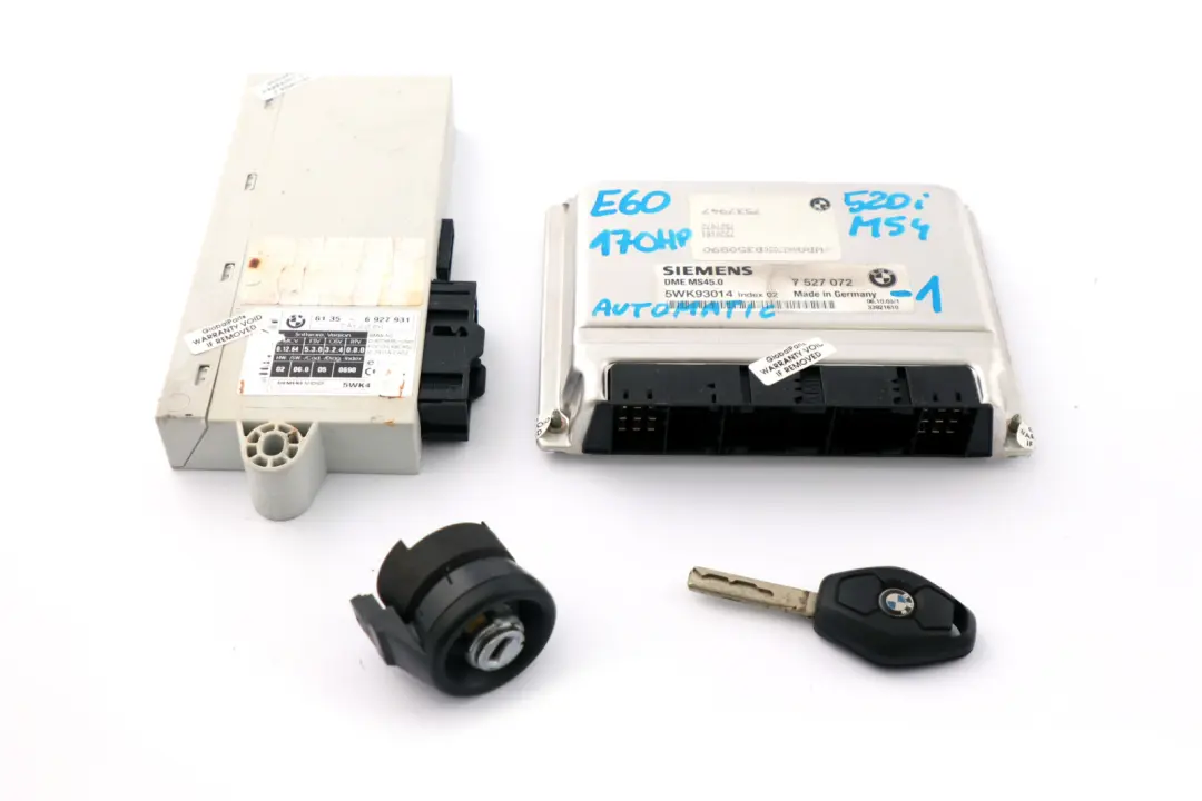 Gasolina 530i 730i M54 Unidad Control Motor DME Automático para BMW E60 E65 con número de pieza 7527072 BMW E60 E65 Gasolina 530i 730i M54 Unidad Control Motor DME Automático - SKU 7527072 - Número de pieza 7527072