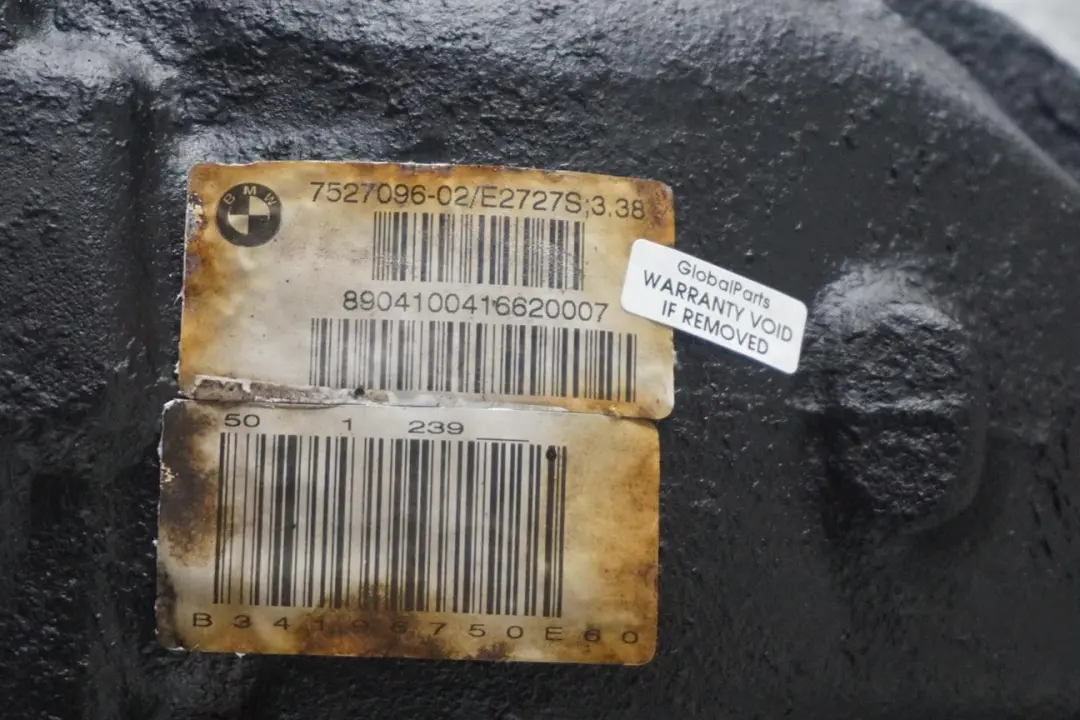 M54 Diferencial Trasero 3,38 Ratio GARANTIA para BMW Serie 5 E60 520I con número de pieza 7527096 BMW Serie 5 E60 520I M54 Diferencial Trasero 3,38 Ratio GARANTIA - SKU 7527096 - Número de pieza 7527096