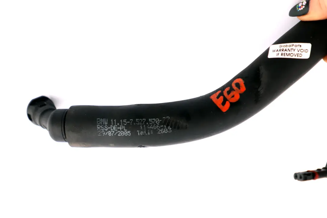 Przewód Wąż Rura Odmy do BMW E60 E65 E87 E90 o numerze 7567801 BMW E60 E65 E87 E90 Przewód Wąż Rura Odmy - SKU 7527570 - Numer Części 7567801