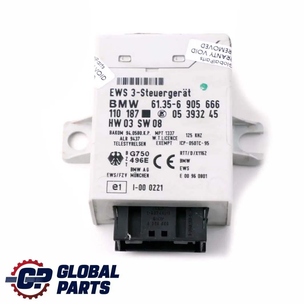 Mini Cooper S R53 W11 170HP Engine ECU Kit DME + EWS + 2 Keys Manual - SKU 7527610-12 - Part number 7527610